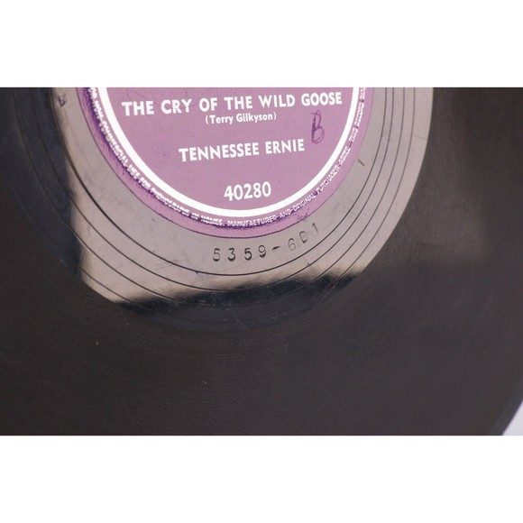 Tennessee Ernie - Cry Of The Wild Goose/Donkey Serenade 1950 78rpm Record 40280 - Picture 6 of 16
